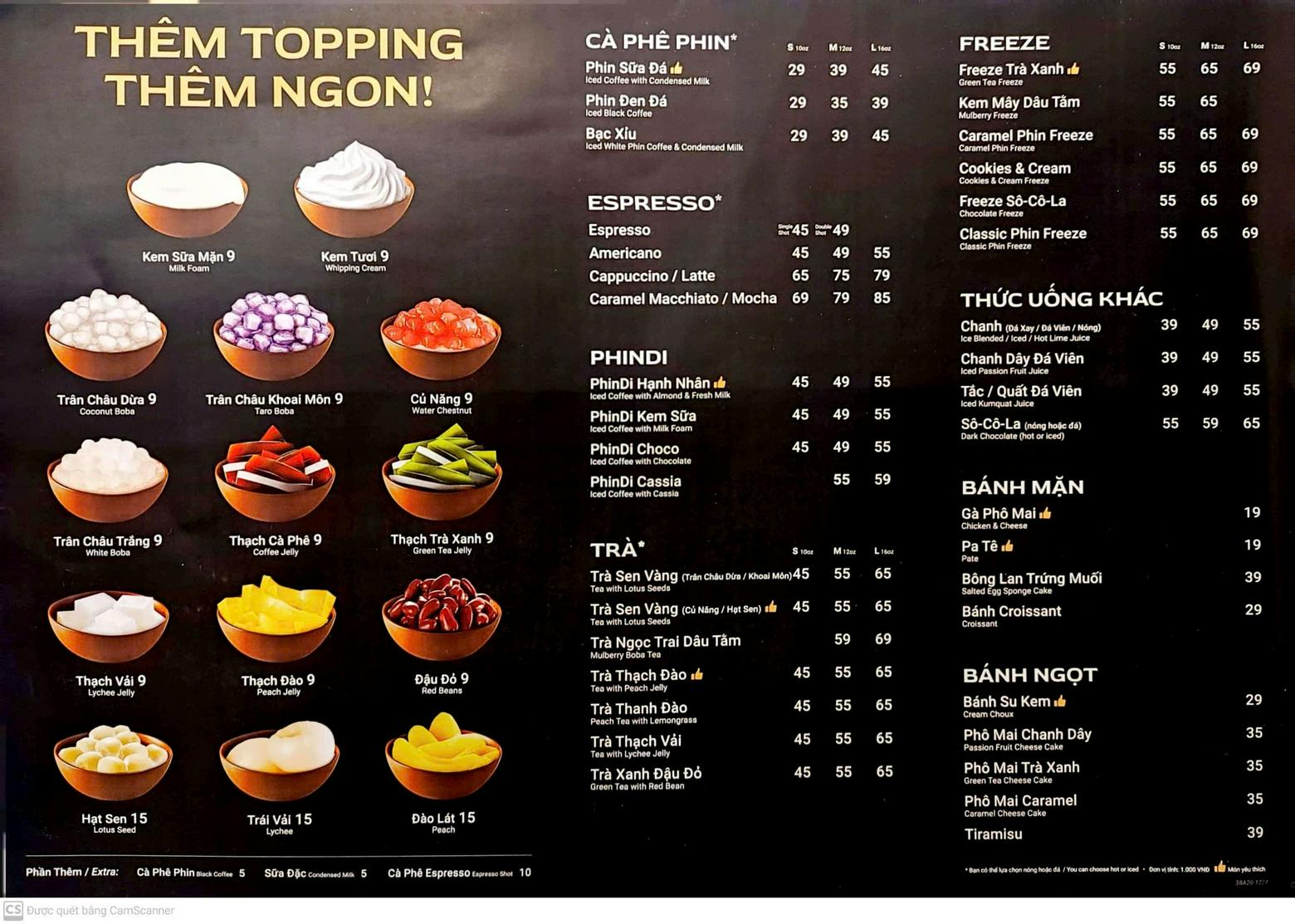 Khám Phá Menu Highlands Coffee Năm 2025